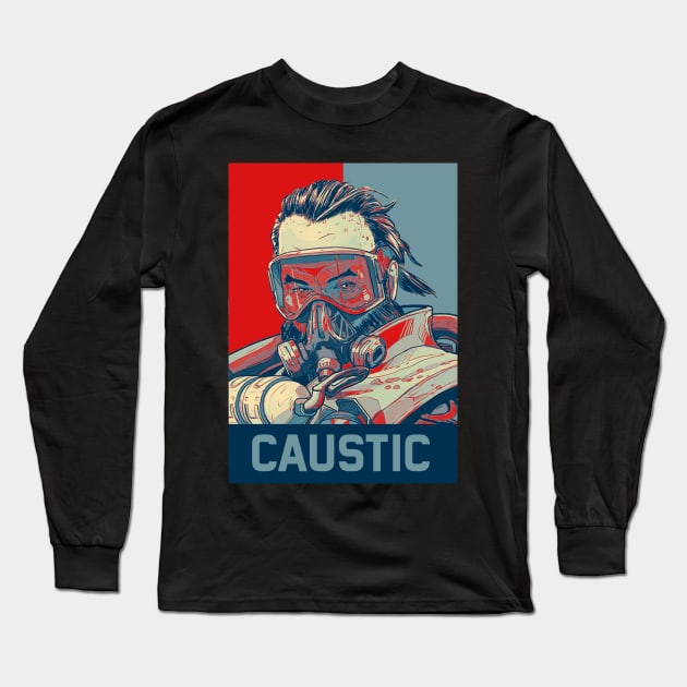 caustic apex legends Long Sleeve T-Shirt by mrcatguys